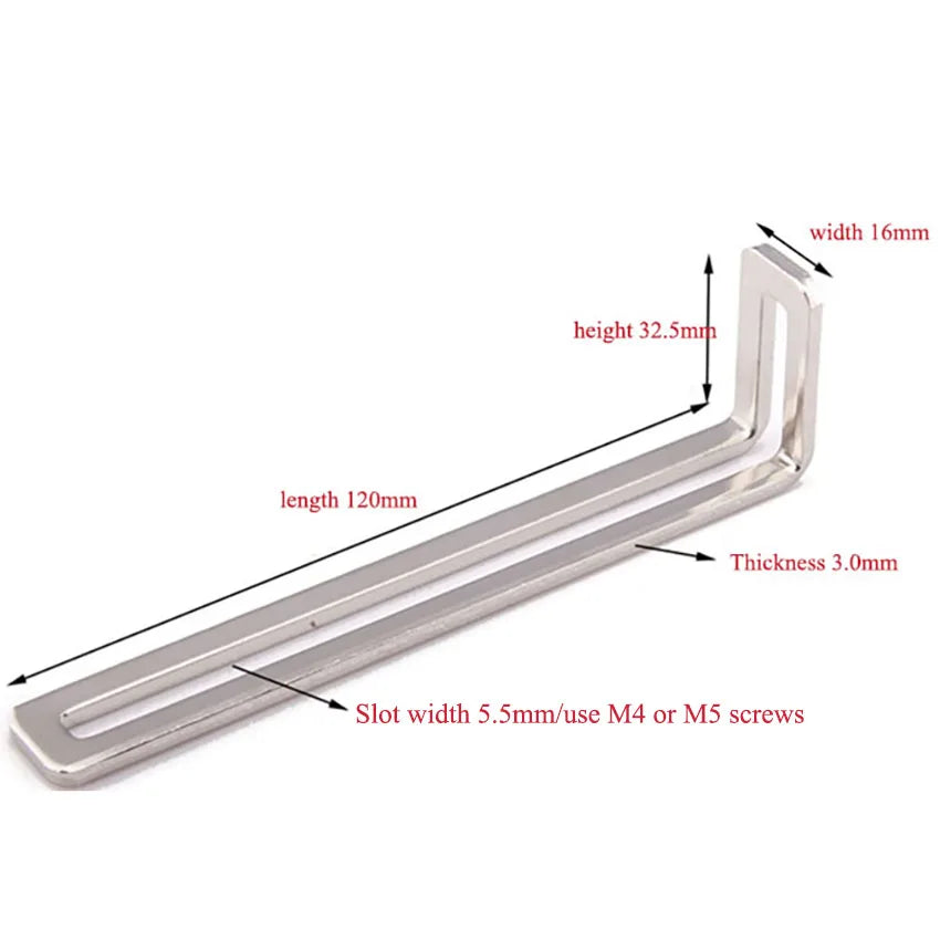 Nickel-plated Corner Bracket Adjustable 90 Degree L-Shaped Corner Brackets Angle Iron Connector Shelf Support Accessories 선반 앵글