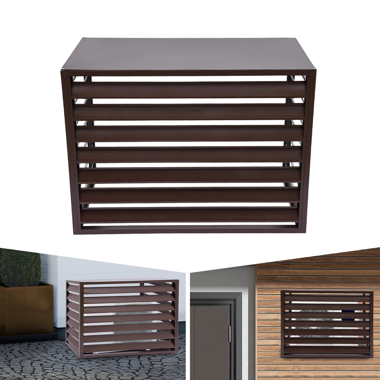 Air Conditioner Screen Fence Screen Air Conditioner Privacy Screen Aluminum Alloy