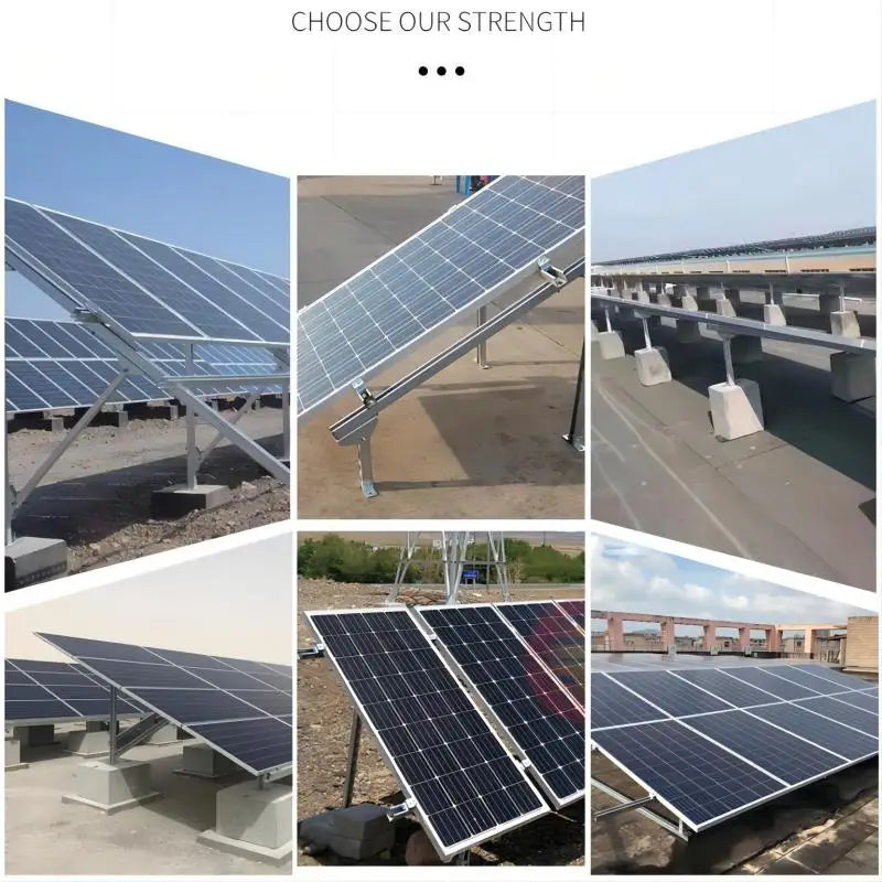 10Pcs Solar Panel Mounting Brackets 30-45mm Solar Rail End Clamps Aluminum Solar Mid Clamps Adjustable Grounding Clamp