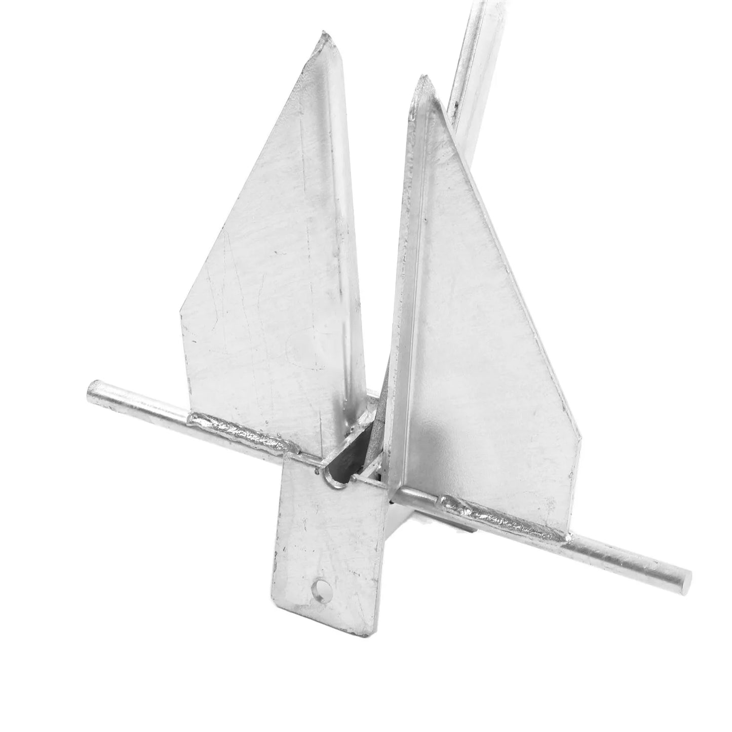 13lb Ship Anchor Kit Carbon Steel Heavy Duty Fluke Style Boat Anchor with Nylon Rope Chain for Fresh Water Sea Ship Supplies