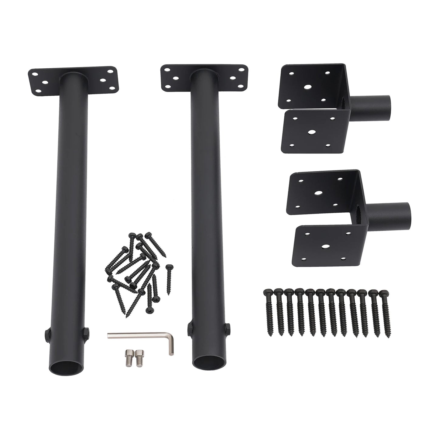 2PCS 304 Stainless Steel Roof Beam Bracket Kit, 360° Adjustable Post Cap for 4x4 4x6 Wood Beam, for Pergola Gazebo Carport