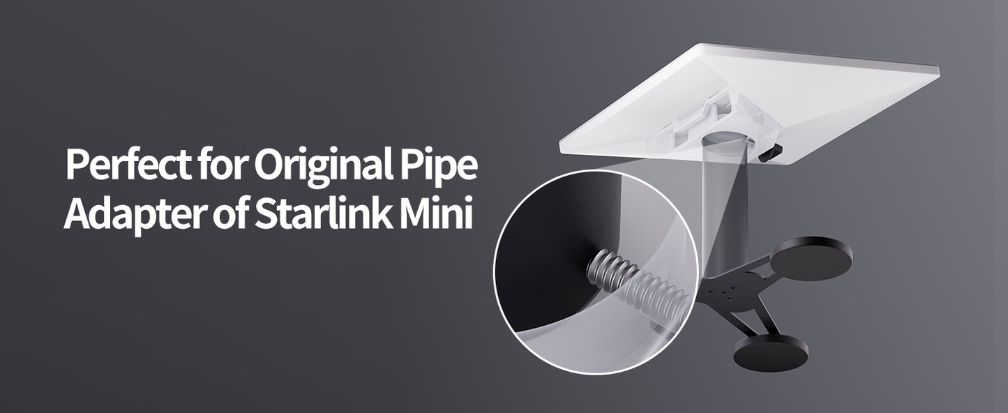 Starlink Mini Mount Magnetic Tripod Mount for Starlink Mini Car Roof Mounting Kit Accessories Compatible with Original Pipe