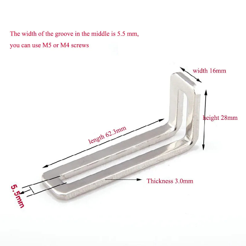 Nickel-plated Corner Bracket Adjustable 90 Degree L-Shaped Corner Brackets Angle Iron Connector Shelf Support Accessories 선반 앵글