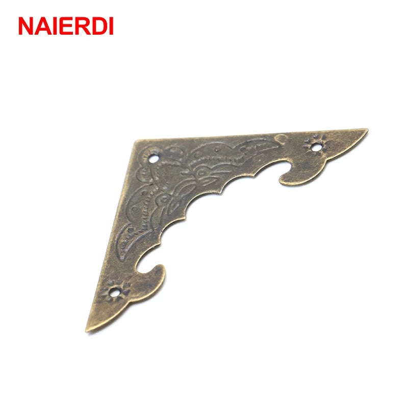 NAIERDI Decoration Corner Bracket Antique Jewelry Wooden Box Foot Leg Corner Protector Crafts Furniture Fittings Hardware