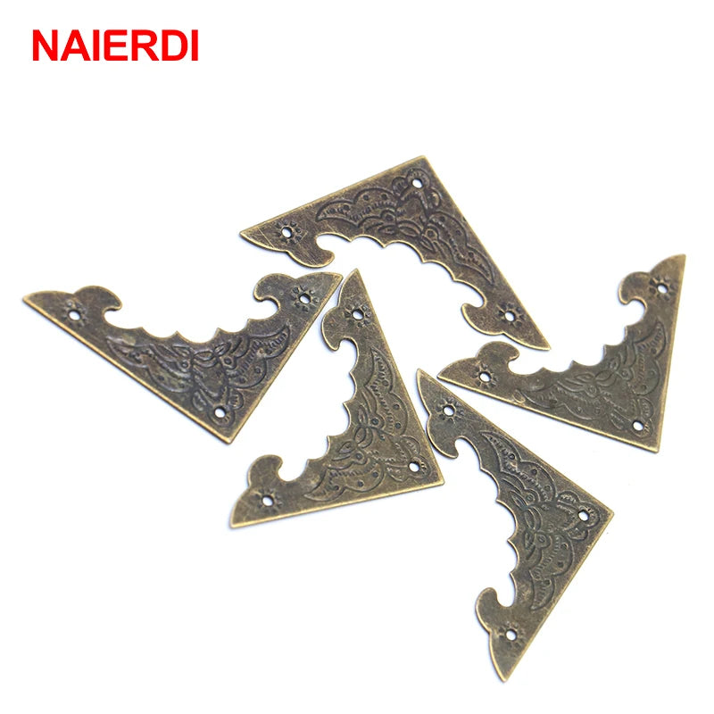 NAIERDI Decoration Corner Bracket Antique Jewelry Wooden Box Foot Leg Corner Protector Crafts Furniture Fittings Hardware