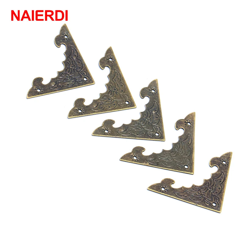 NAIERDI Decoration Corner Bracket Antique Jewelry Wooden Box Foot Leg Corner Protector Crafts Furniture Fittings Hardware