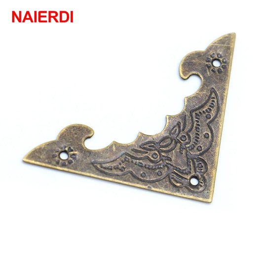 NAIERDI Decoration Corner Bracket Antique Jewelry Wooden Box Foot Leg Corner Protector Crafts Furniture Fittings Hardware