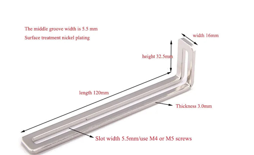 Nickel-plated Corner Bracket Adjustable 90 Degree L-Shaped Corner Brackets Angle Iron Connector Shelf Support Accessories 선반 앵글