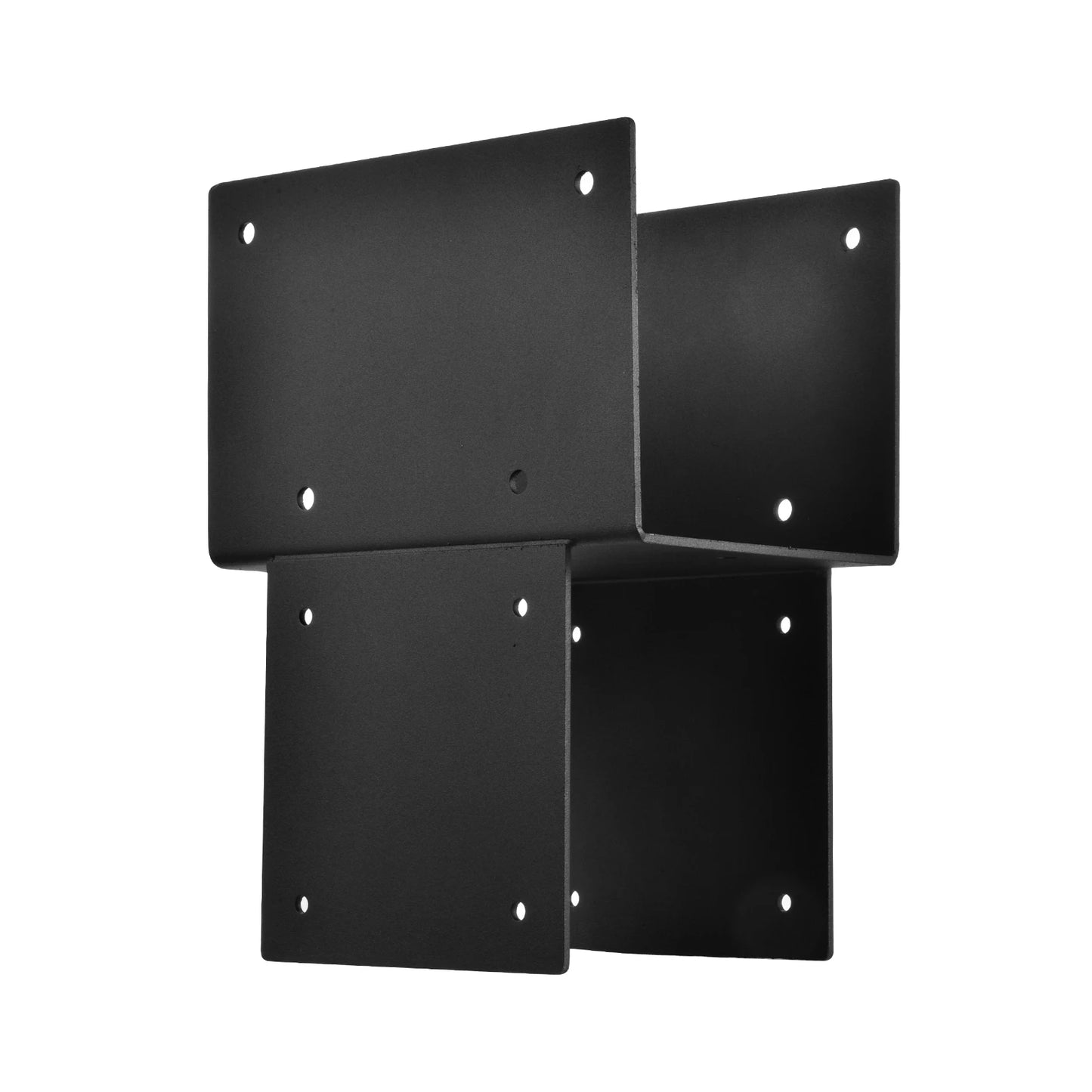 Pergola Hardware Kit 4 Pieces, Wood Beam Tie Brackets for 6"x 6" (Actual 5.5" X 5.5") Posts, DIY Brackets for Porch Log Cabins