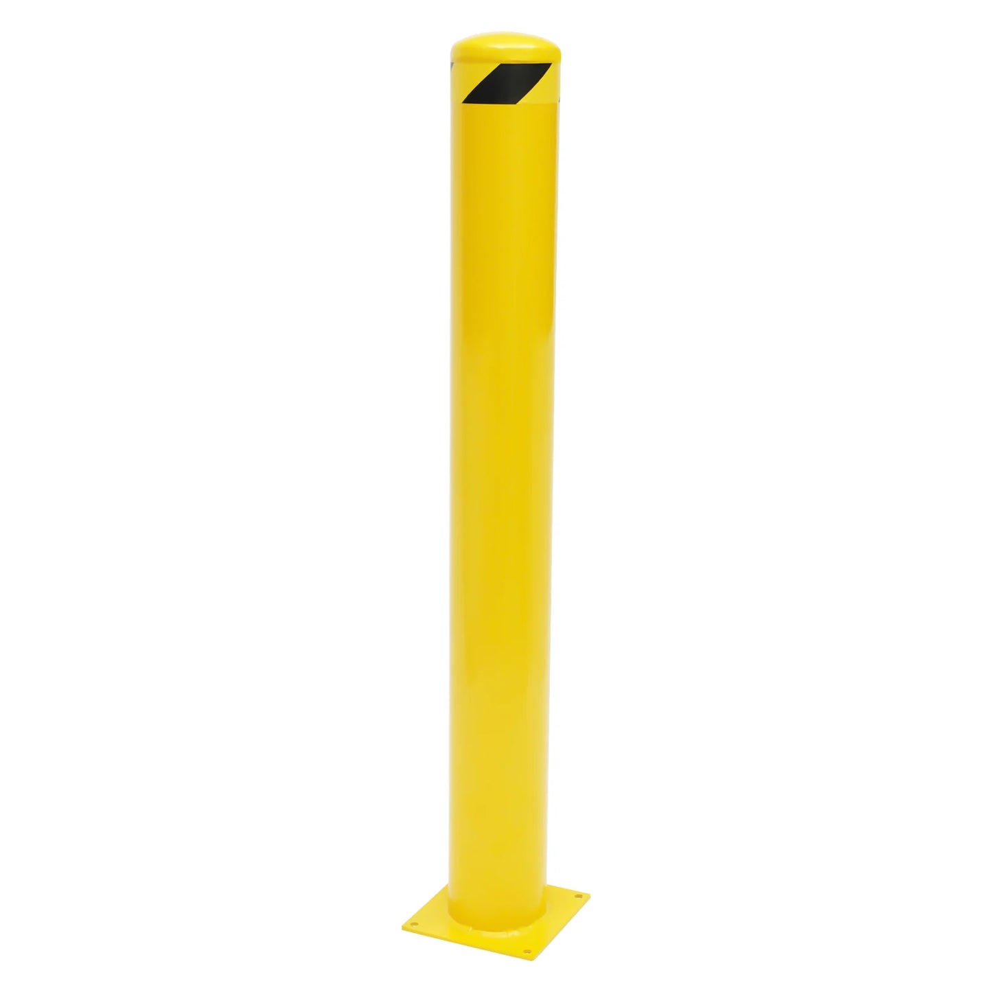 1/2Pcs Safety Bollard, Yellow Steel Safety Bollard with 4/8 Anchor Bolts, Perfect for Traffic-Sensitive Area