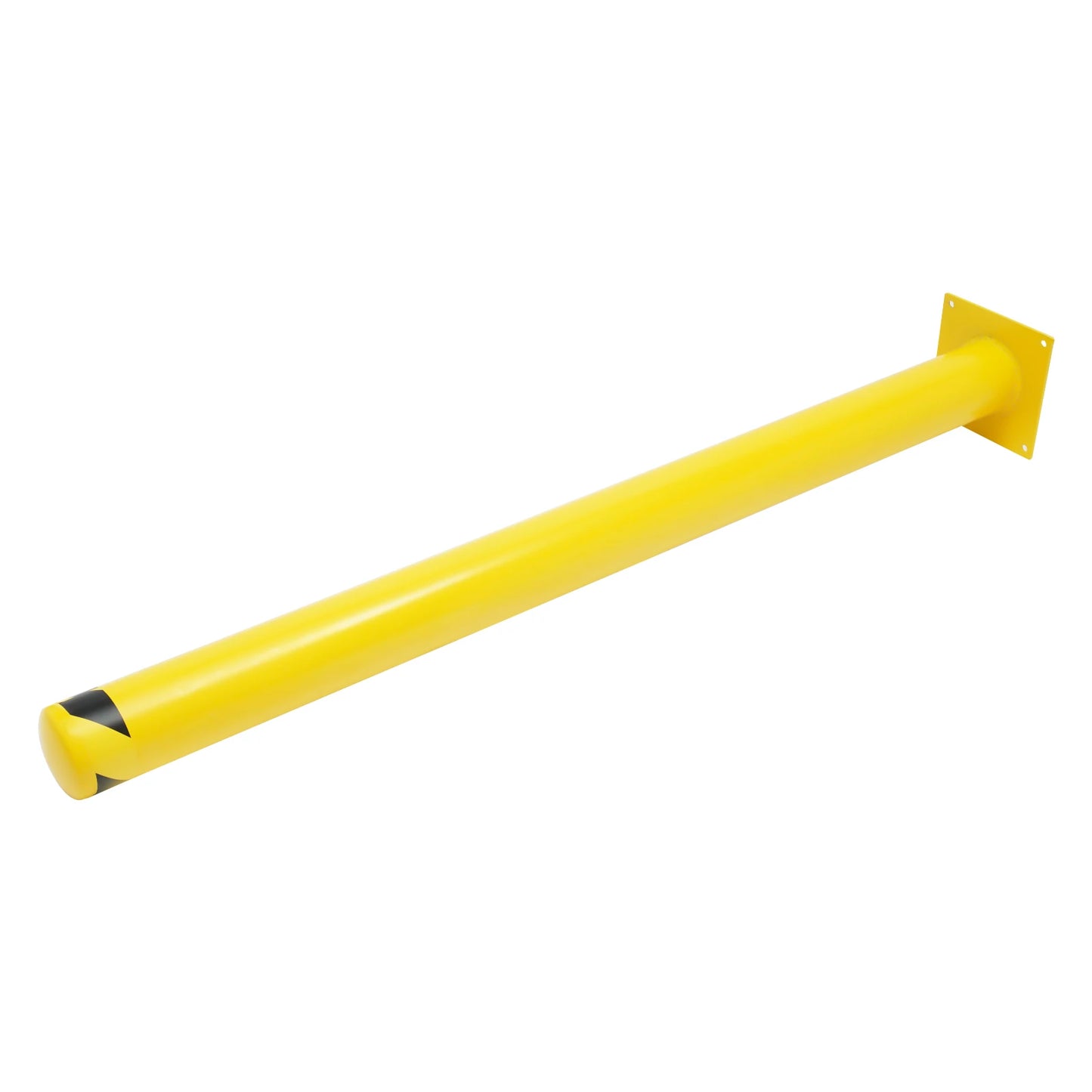 1/2Pcs Safety Bollard, Yellow Steel Safety Bollard with 4/8 Anchor Bolts, Perfect for Traffic-Sensitive Area