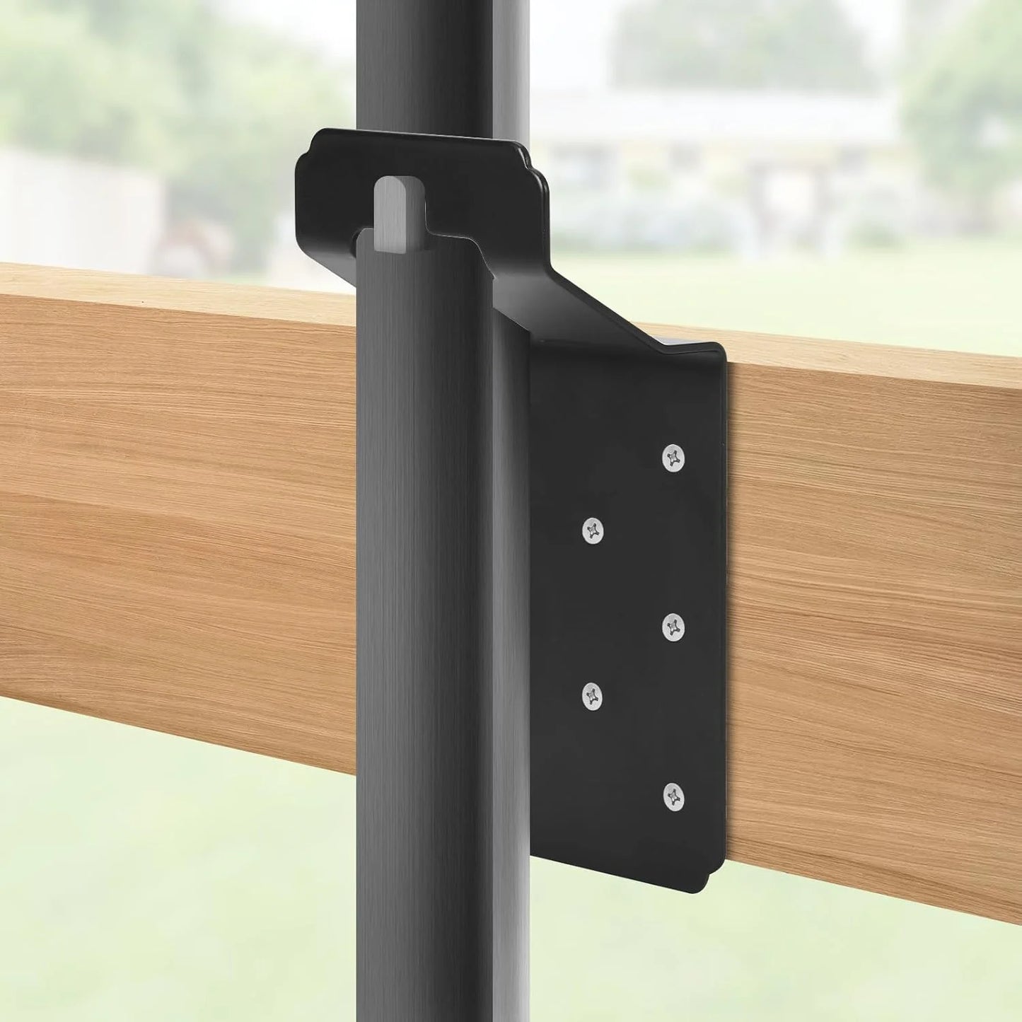 T-Post Mounting Bracket 6Pcs T Post Target Hanger Fence Bracket For T Post Fence Bird House Signs Lumber Mailbox