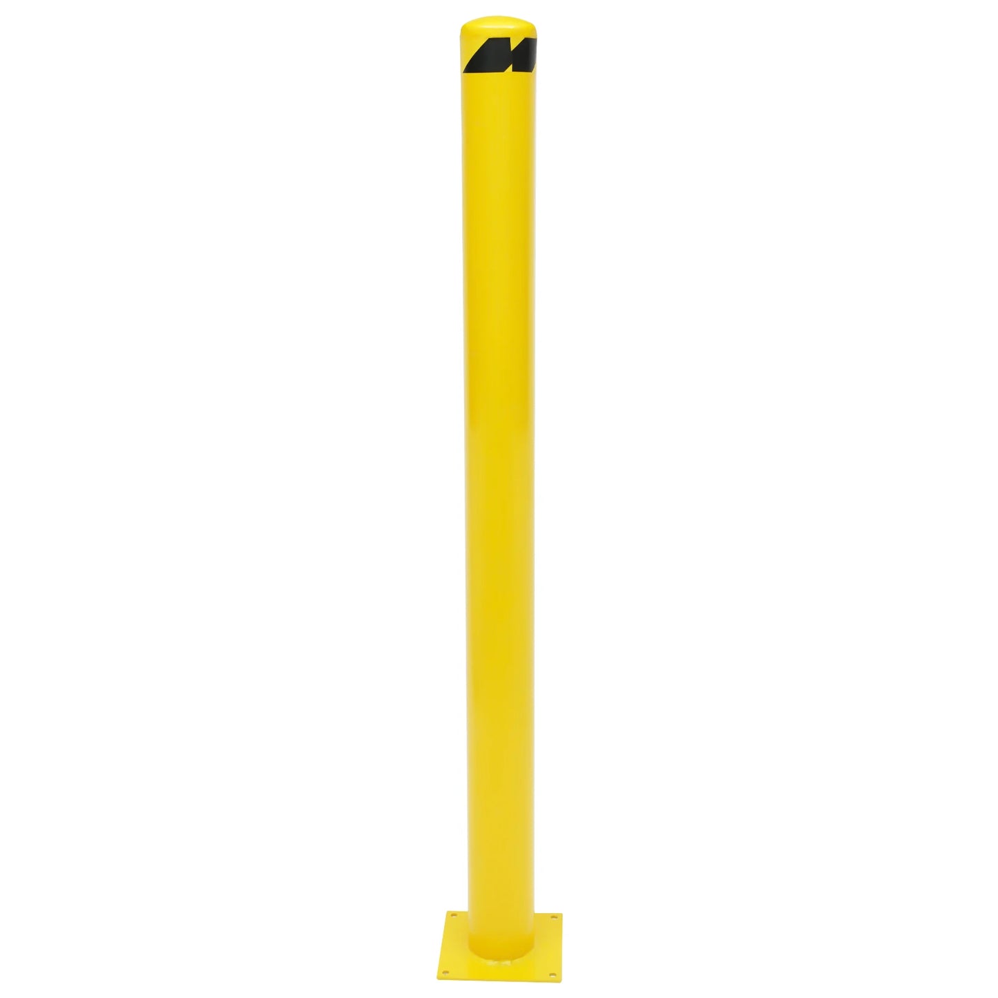 1/2Pcs Safety Bollard, Yellow Steel Safety Bollard with 4/8 Anchor Bolts, Perfect for Traffic-Sensitive Area