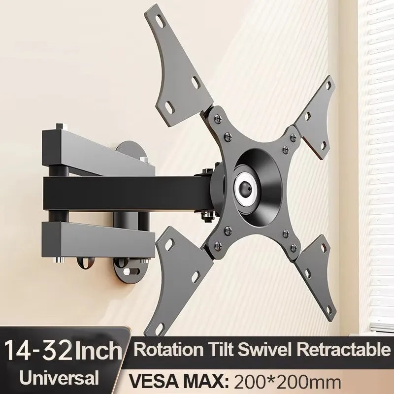 Universal Retractable TV Mounts Wall Mount Bracket Load Bearing 15KG For 10 to 32 inches LCD Monitor TV Stand Expansion Bracket