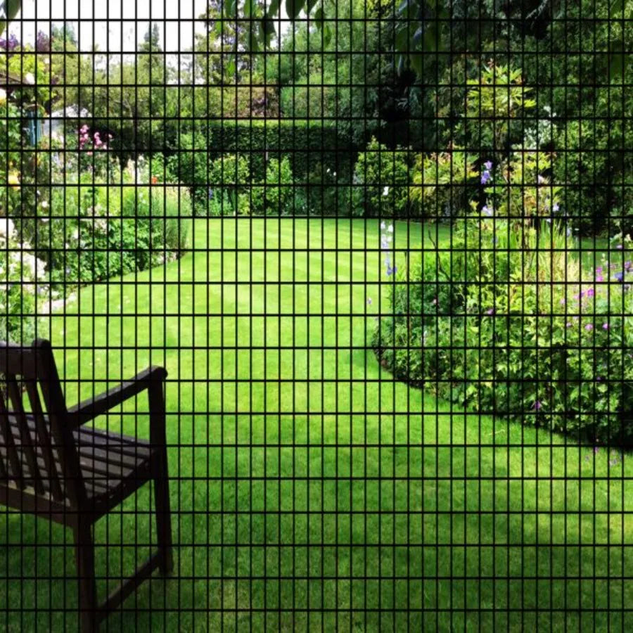 36inch x 50ft Black Vinyl Coated Hardware Cloth 2 X 3 16Ga Welded Wire Mesh fence PVC Coated Welded Chicken Wire Fencing Metal