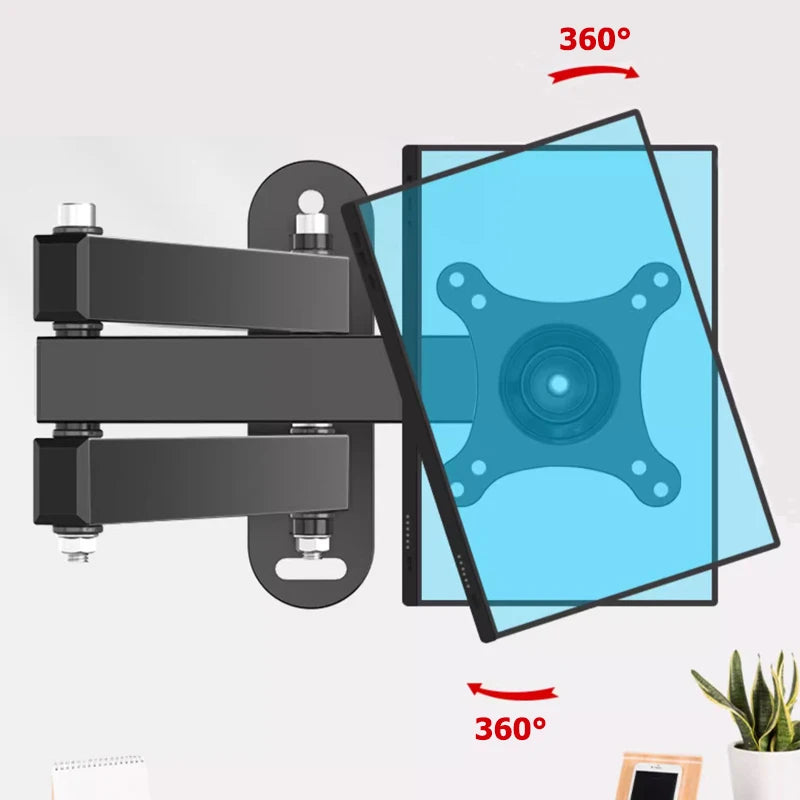 Universal Retractable TV Mounts Wall Mount Bracket Load Bearing 15KG For 10 to 32 inches LCD Monitor TV Stand Expansion Bracket