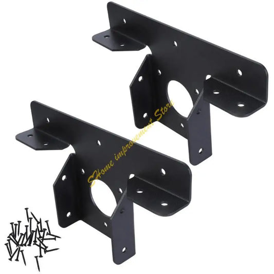 Post Metal T Shaped Bracket Heavy Duty Pergola Corner Brackets Extension for Extension Post Gazebos, Patios D7WA