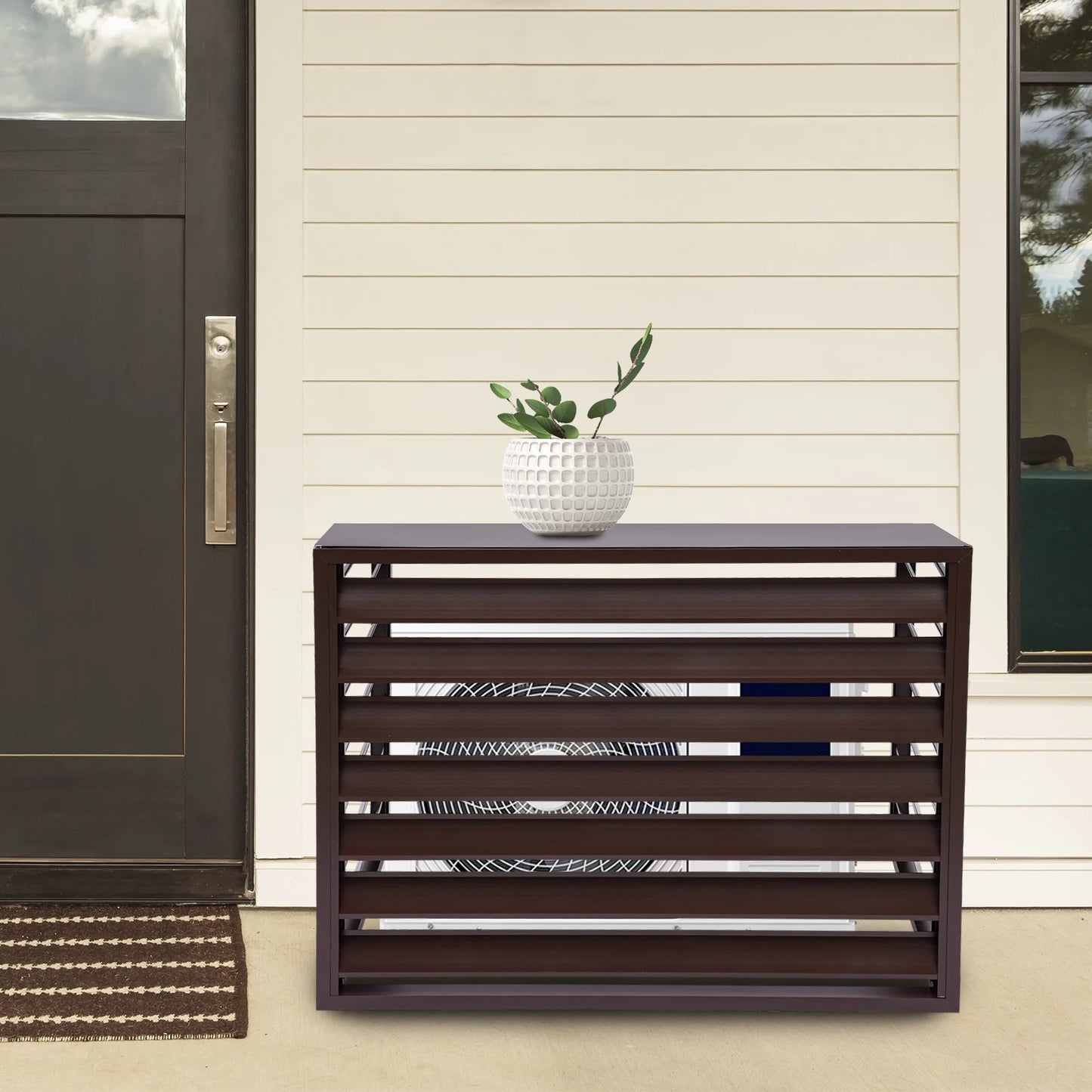 Air Conditioner Screen Fence Screen Air Conditioner Privacy Screen Aluminum Alloy