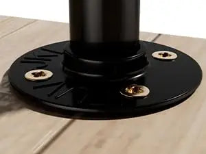 Metal Outdoor Step Handrails for 2-3 Steps - Black Porch & Deck Railing with Install Kit for Concrete/Patio