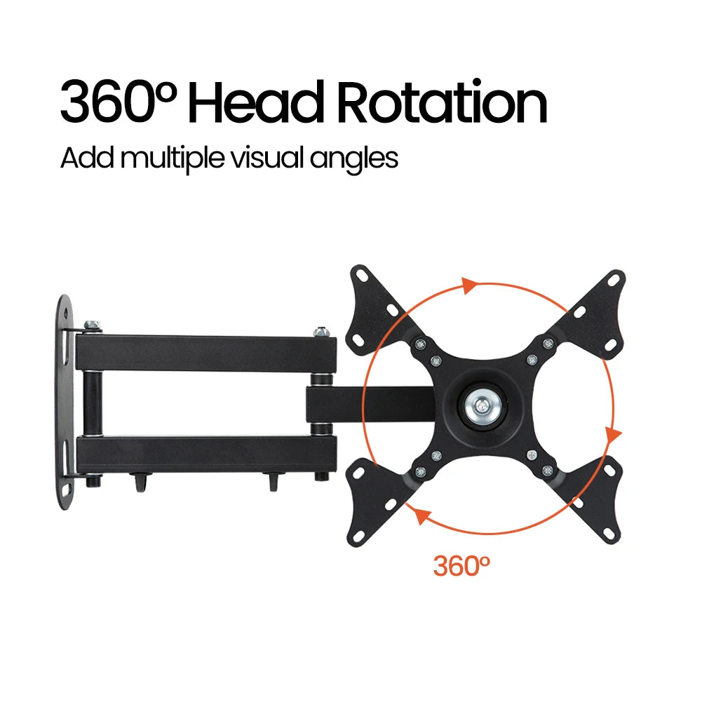 Universal Retractable TV Mounts Wall Mount Bracket Load Bearing 15KG For 10 to 32 inches LCD Monitor TV Stand Expansion Bracket
