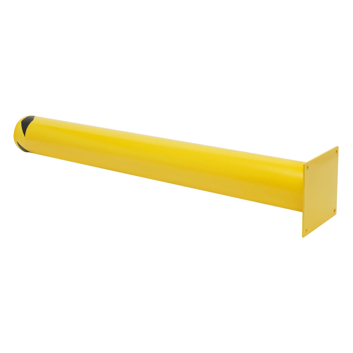 1/2Pcs Safety Bollard, Yellow Steel Safety Bollard with 4/8 Anchor Bolts, Perfect for Traffic-Sensitive Area