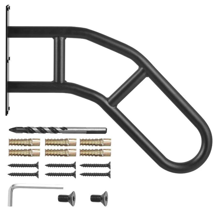 Handrails for Outdoor Steps 32 Wall Mount Safety Railings for 13 Steps
