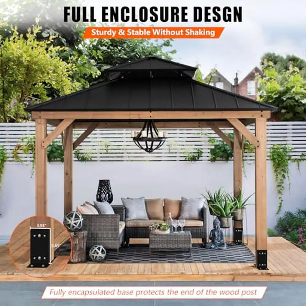 Steel Post Base Bracket 4x4 Wood Posts Weatherproof U-Shape Design Easy DIY Installation 3.5" Lumber Compatibility 3-Year