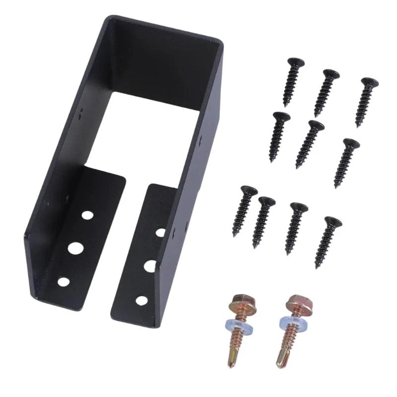 50LF Portable Sturdy Adjustable Deck Post Base Brackets for Support in Garden Terraces and Balconies Deck Installations