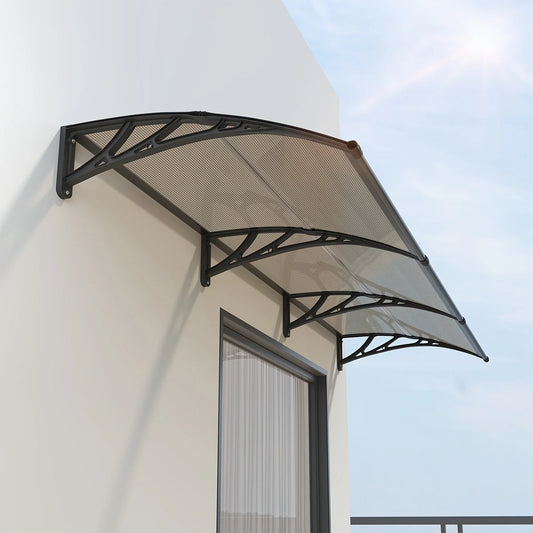 Awning Canopy for Door Window UV Rain Snow Sunlight Protection Polycarbonate Hollow Sheet Outdoor canopy Easy Install