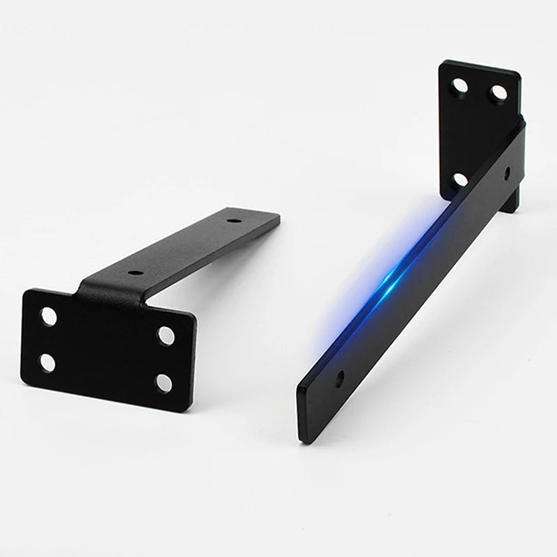Set Heavy Duty Cast Iron Shelves Brackets Floating Shelf Brackets 4MM Thicked Invisible L Brackets For Shelves Support