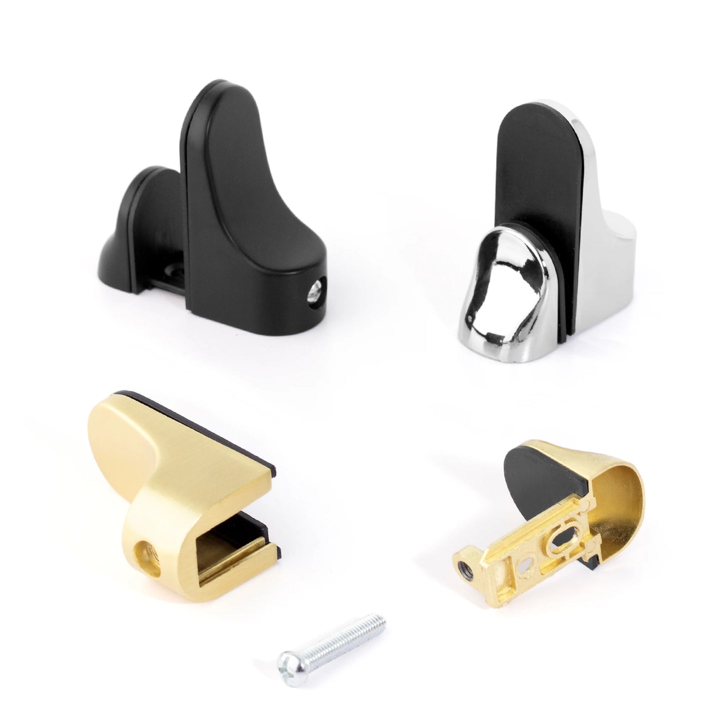 Zinc Alloy Floating Wall Shelf Support Adjustable Metal Shelf Clips for Glass or Wooden Book shelf Cabinet Closet Shelves