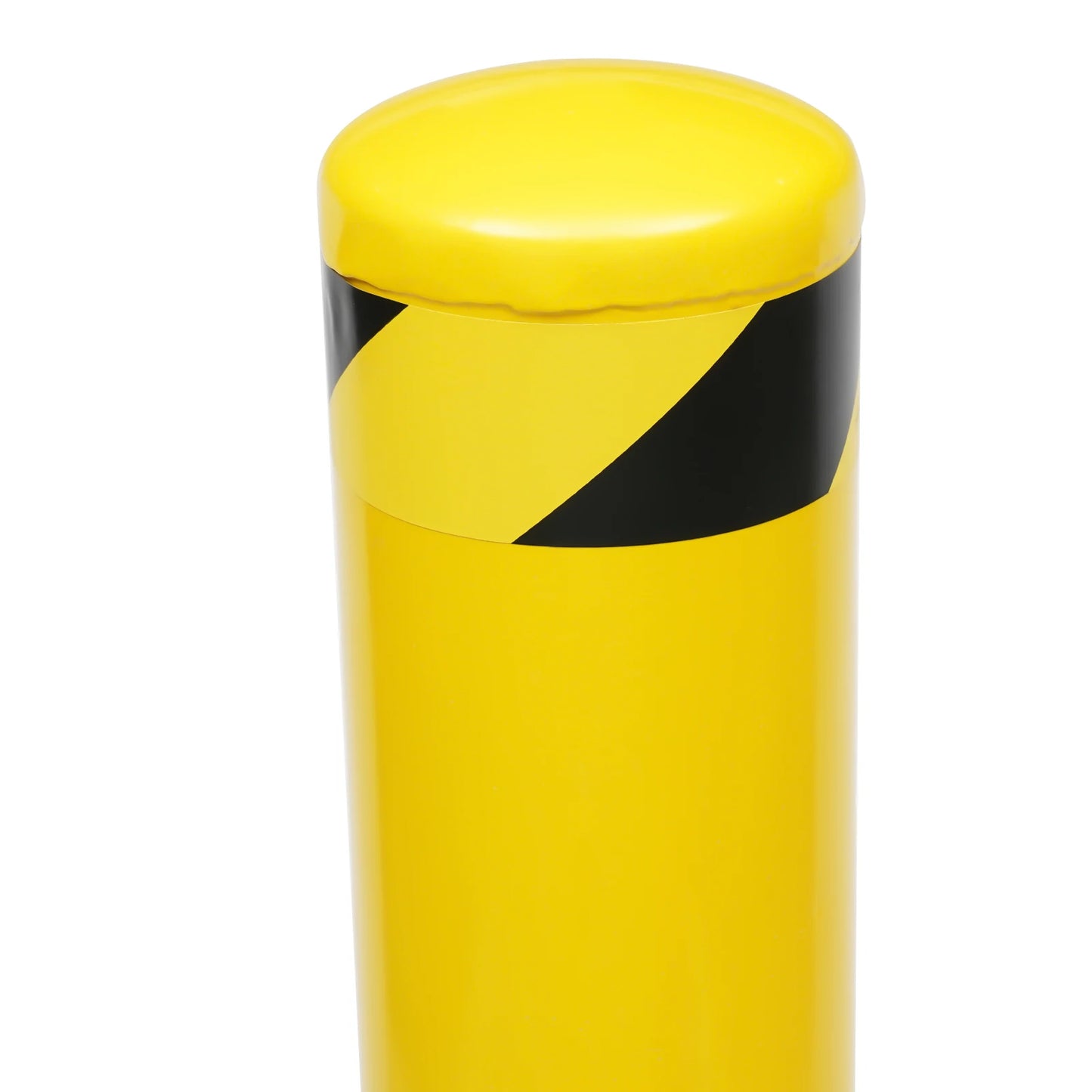 1/2Pcs Safety Bollard, Yellow Steel Safety Bollard with 4/8 Anchor Bolts, Perfect for Traffic-Sensitive Area