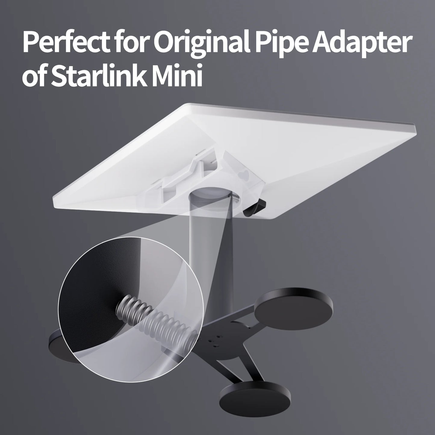 Starlink Mini Mount Magnetic Tripod Mount for Starlink Mini Car Roof Mounting Kit Accessories Compatible with Original Pipe