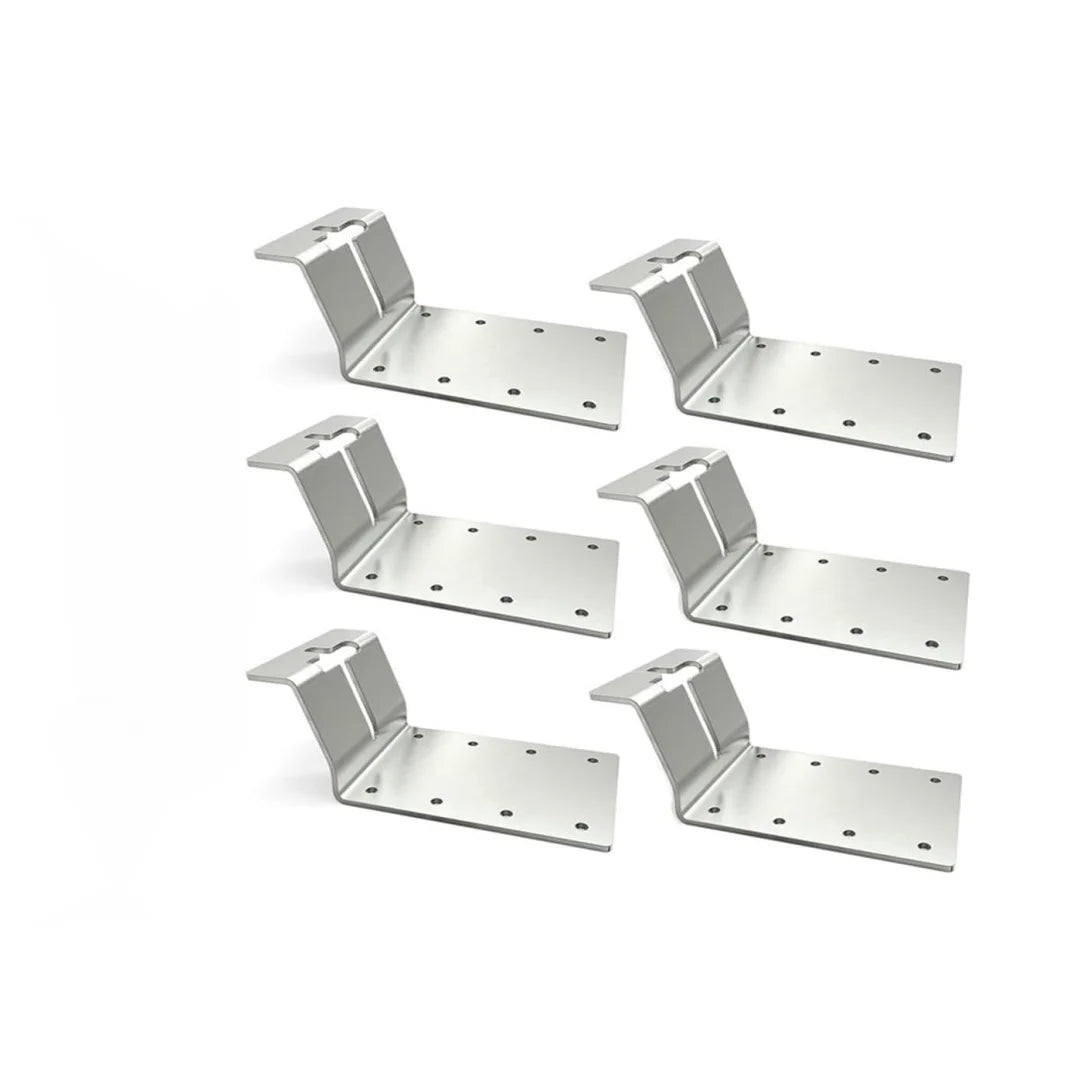T-Post Mounting Bracket 6Pcs T Post Target Hanger Fence Bracket For T Post Fence Bird House Signs Lumber Mailbox