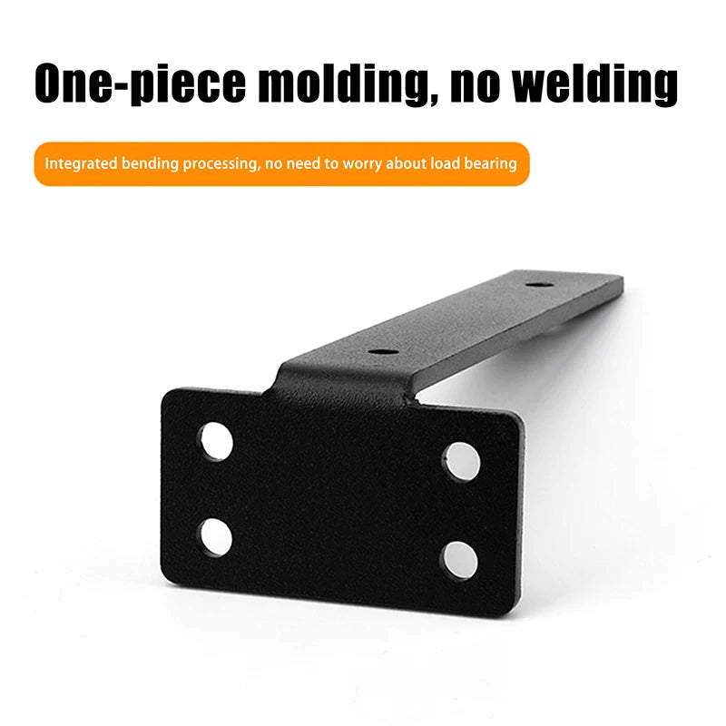 Set Heavy Duty Cast Iron Shelves Brackets Floating Shelf Brackets 4MM Thicked Invisible L Brackets For Shelves Support