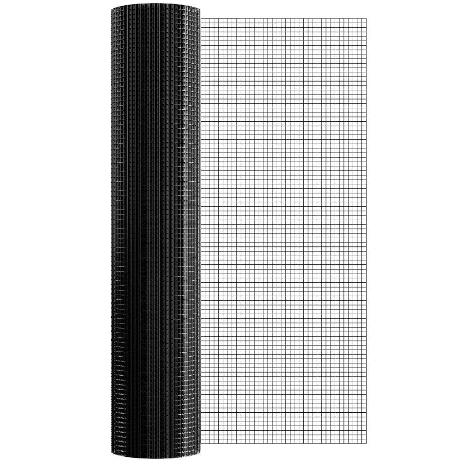 Hardware Cloth 48'' x 50' Galvanized Wire Mesh Roll 19 Gauge Chicken Wire Fence Roll Vinyl Coating Metal Wire Mesh for Chicken