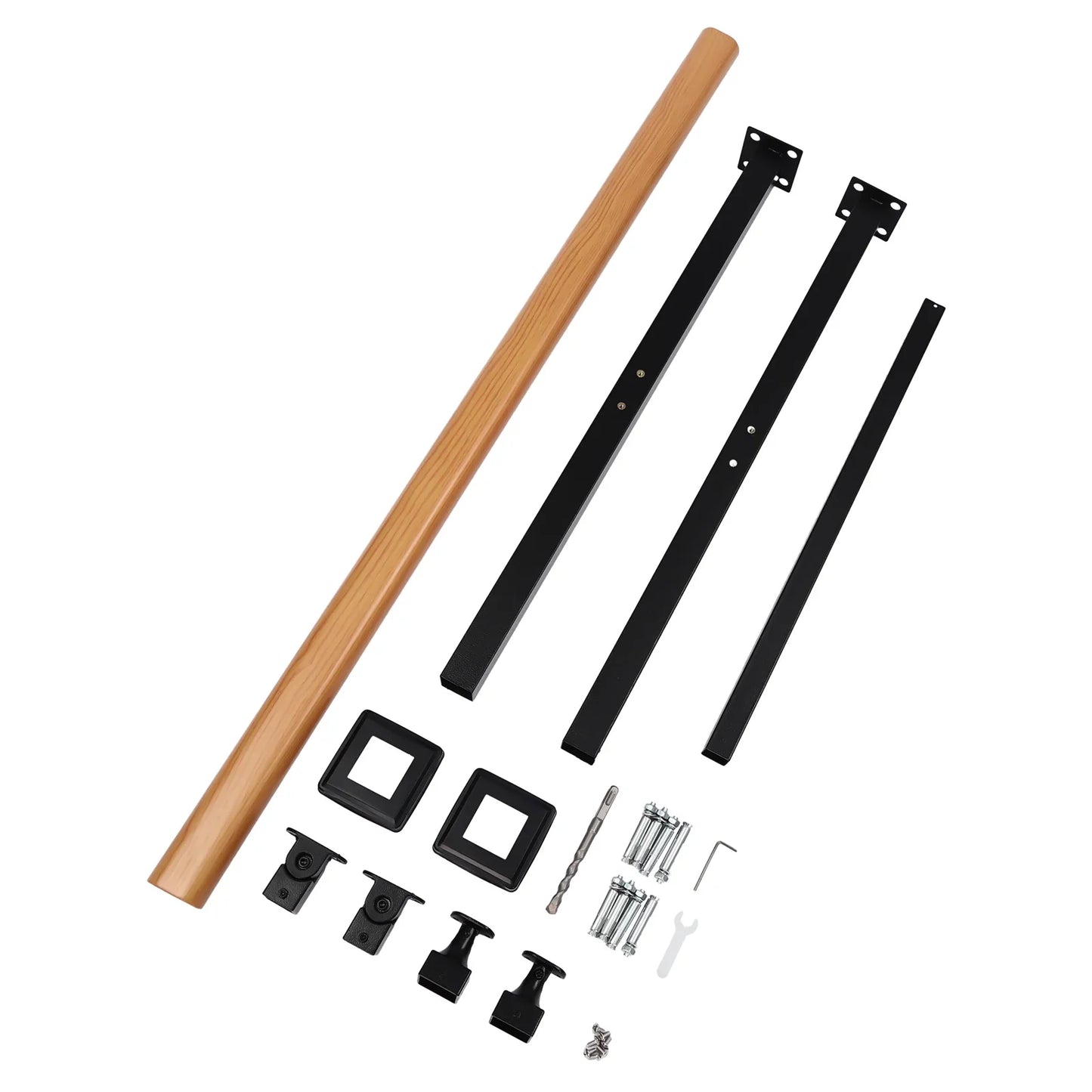 3-Step Handrail Stepladder Staircase Handrails 600lbs Load-bearing  Simple Installation For Outdoor