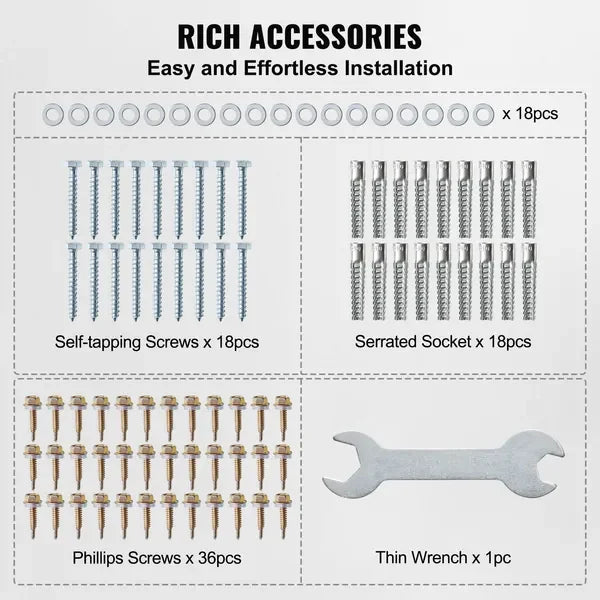 VEVOR 4 Pack 4x4 Post Base Brackets Heavy Duty Wood Post Fence Post Anchor