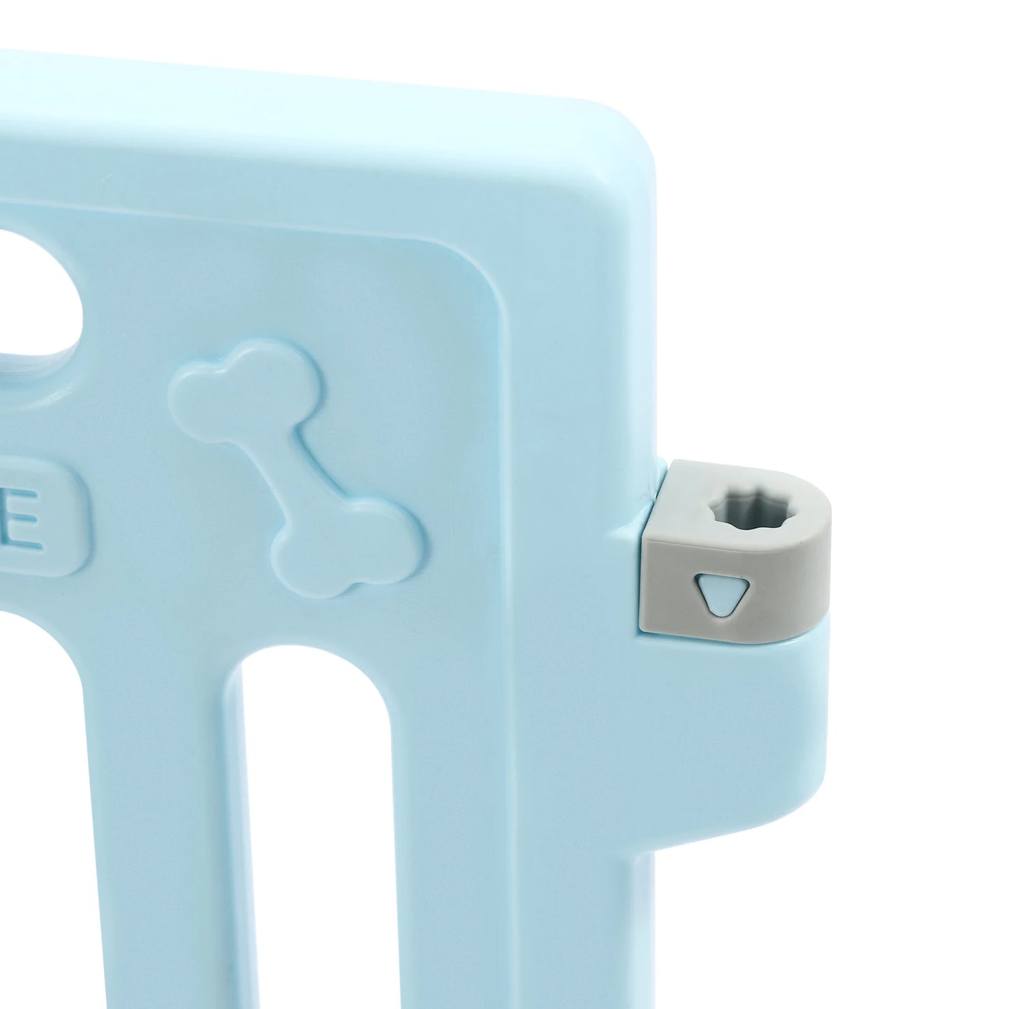 Hexagon Dog Playpen with Safety Door & Non-Slip Base, 25.6" HDPE Pet Fence for Puppy/Kitten, 13 Panels Blue/Pink/Green