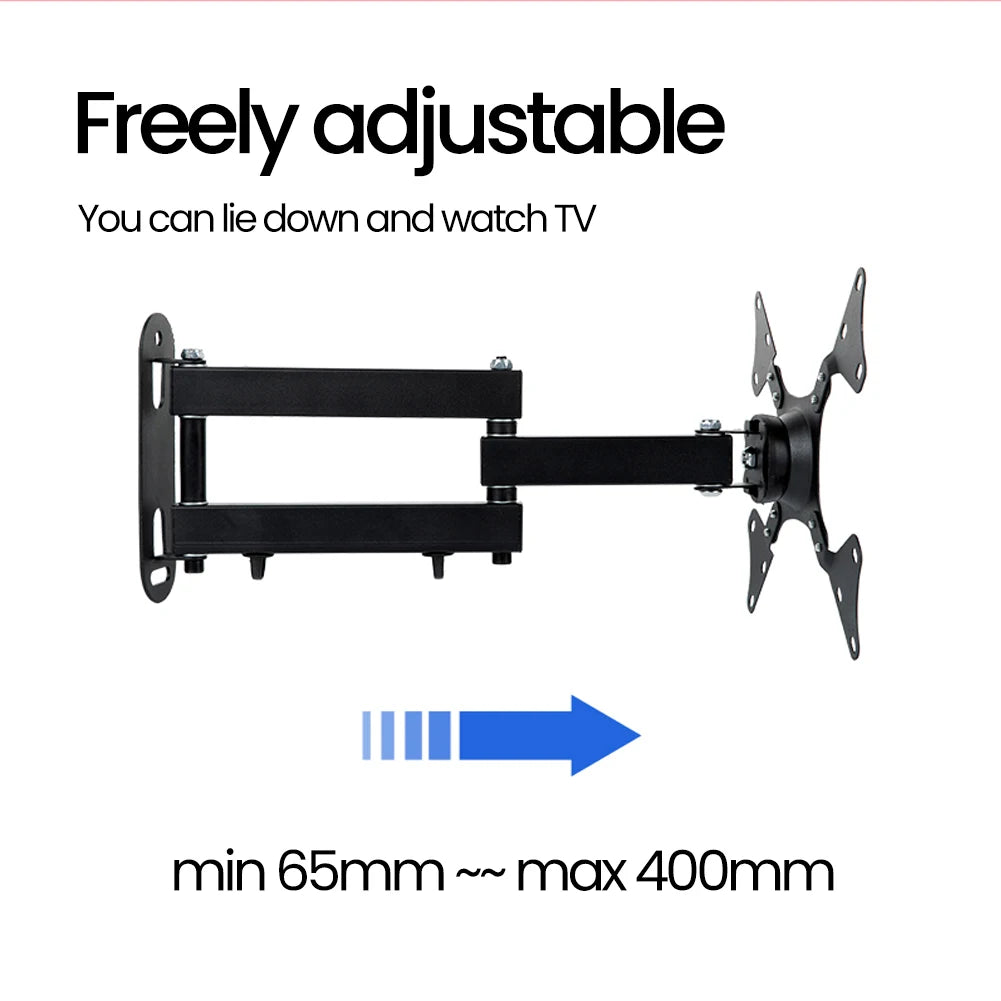 Universal Retractable TV Mounts Wall Mount Bracket Load Bearing 15KG For 10 to 32 inches LCD Monitor TV Stand Expansion Bracket
