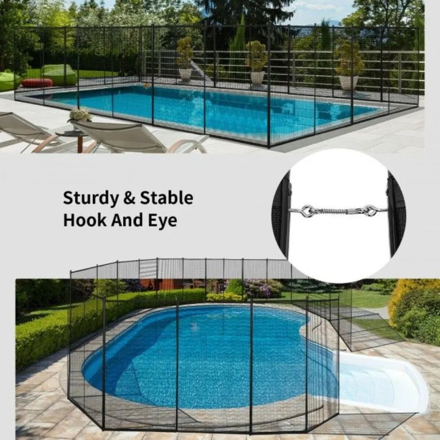 4 Feet x 12 Feet Inground Swimming Pool Safety Fence
