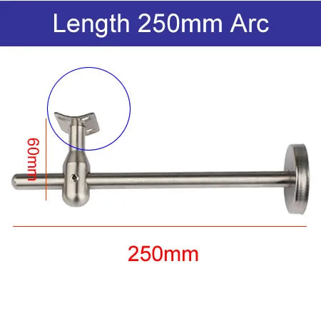 304 Stainless steel Stair handrail Bracket Adjustable length Stent support wall support Flat arc Fixed pallet Stairs accessories