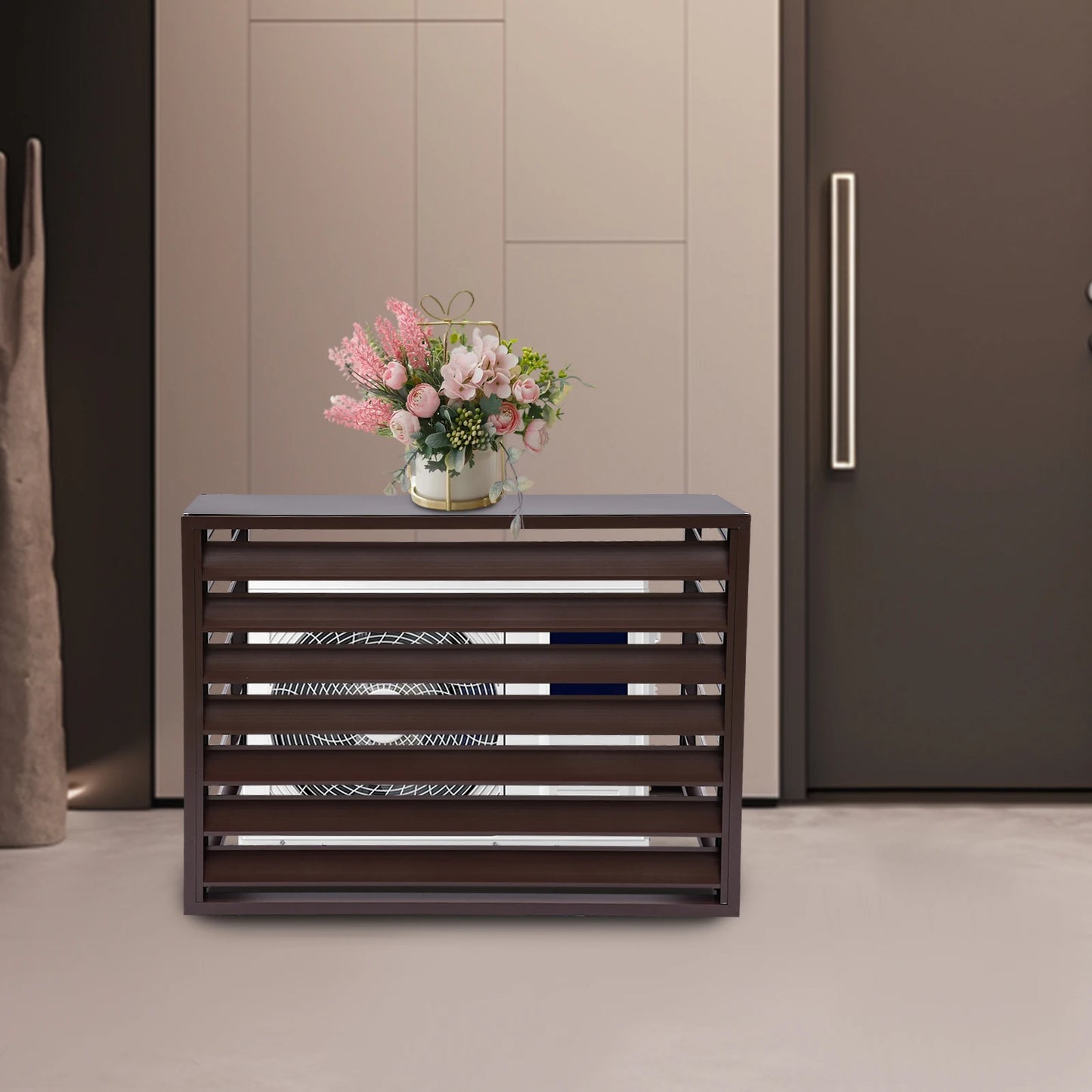 Air Conditioner Screen Fence Screen Air Conditioner Privacy Screen Aluminum Alloy