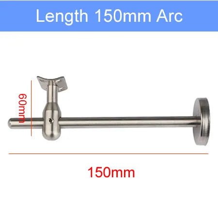 304 Stainless steel Stair handrail Bracket Adjustable length Stent support wall support Flat arc Fixed pallet Stairs accessories