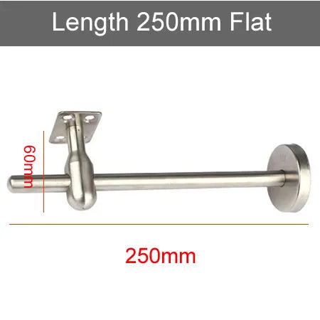304 Stainless steel Stair handrail Bracket Adjustable length Stent support wall support Flat arc Fixed pallet Stairs accessories