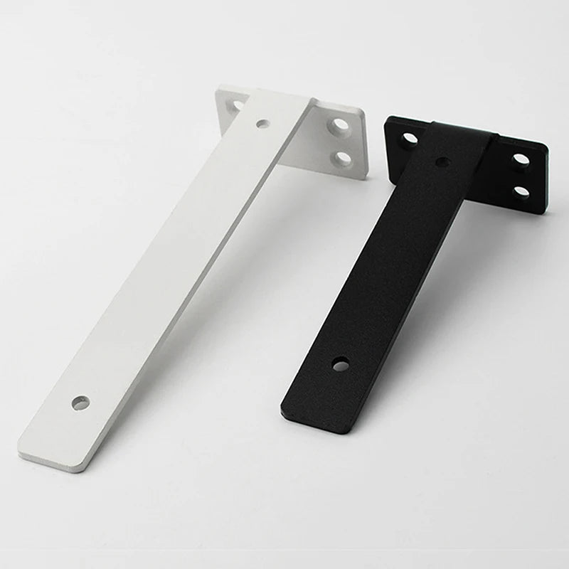 Set Heavy Duty Cast Iron Shelves Brackets Floating Shelf Brackets 4MM Thicked Invisible L Brackets For Shelves Support