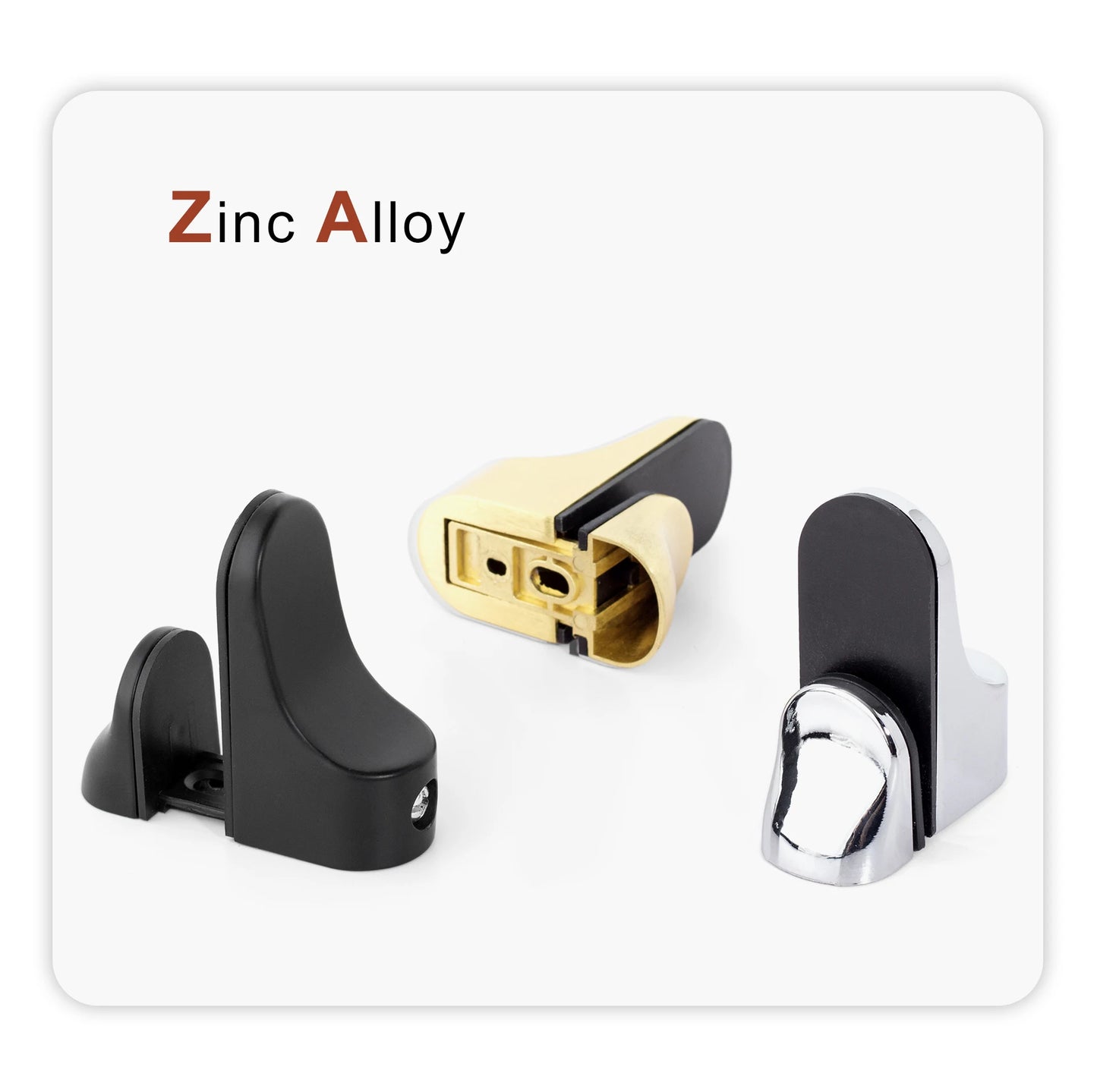 Zinc Alloy Floating Wall Shelf Support Adjustable Metal Shelf Clips for Glass or Wooden Book shelf Cabinet Closet Shelves