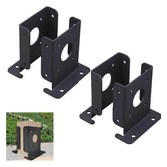 4Pcs Wood Fence Pergola Wood Fence Post Anchor Base Home Outdoor Adjustable