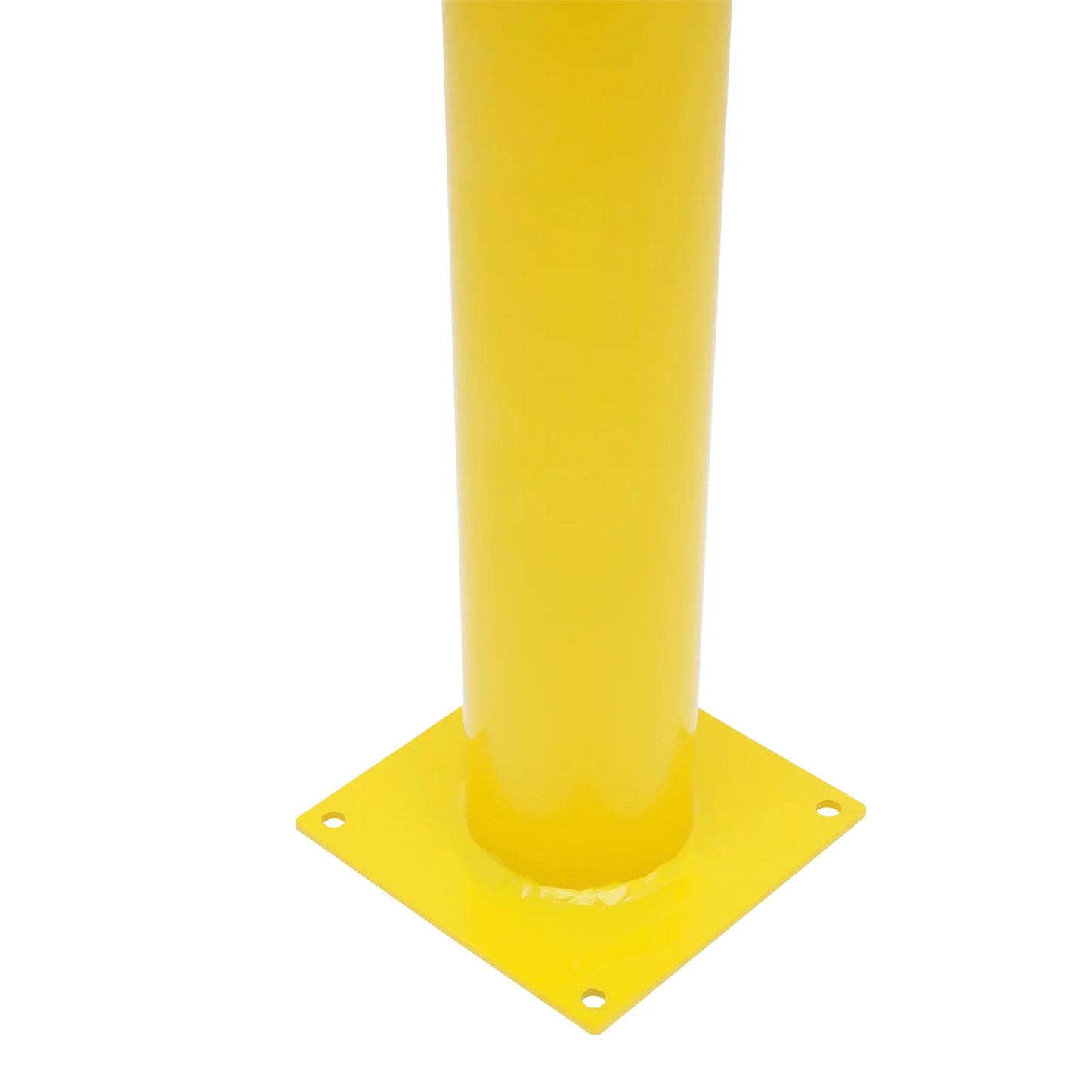1/2Pcs Safety Bollard, Yellow Steel Safety Bollard with 4/8 Anchor Bolts, Perfect for Traffic-Sensitive Area