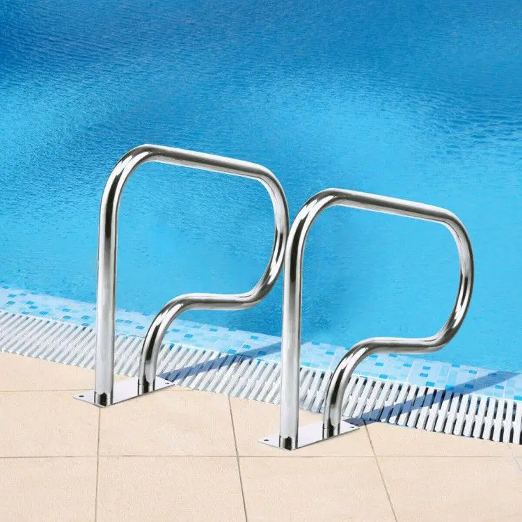 Stainless Steel Swimming Pool Handrail with Base Plate Balustrades & Handrails Product